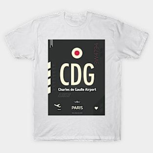 CDG Charles de Gaulle Airport T-Shirt